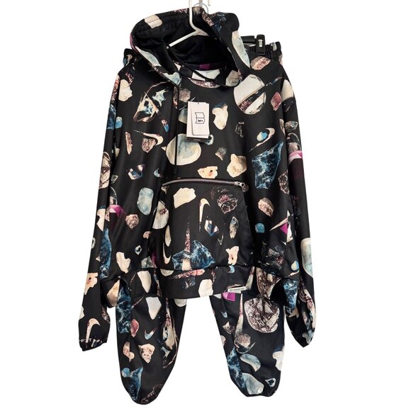 Nike Dry Fit Standard Issue Size 1X Crystals Pullover Boxy Hoodie/ Pant Set NWT - Picture 4 of 16